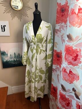 SHEIN Deep-v neck floral dress